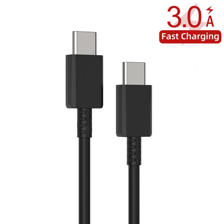 XJ-69 1m 3A USB-C / Type-C to Type-C TPU Charging Sync Data Cable for Mobile Phone
