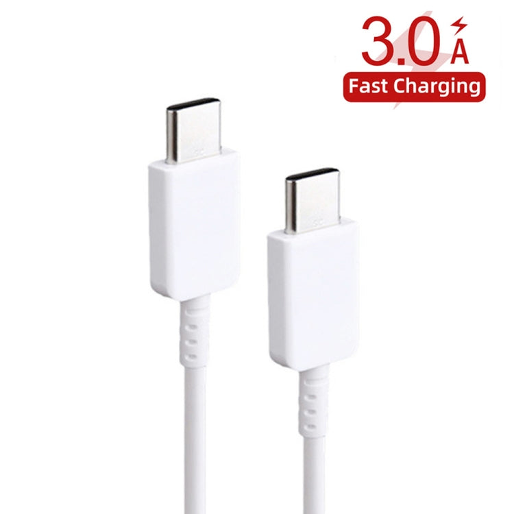 XJ-69 2 PCS 1m 3A USB-C / Type-C to Type-C TPU Charging Sync Data Cable for Mobile Phone