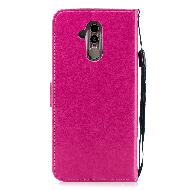 Diamond Encrusted Butterflies Love Flowers Pattern Horizontal Flip Leather Case for Huawei Mate 20 Lite , with Holder & Card Slots & Wallet & Lanyard