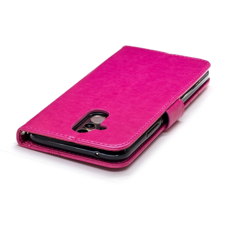 Diamond Encrusted Butterflies Love Flowers Pattern Horizontal Flip Leather Case for Huawei Mate 20 Lite , with Holder & Card Slots & Wallet & Lanyard