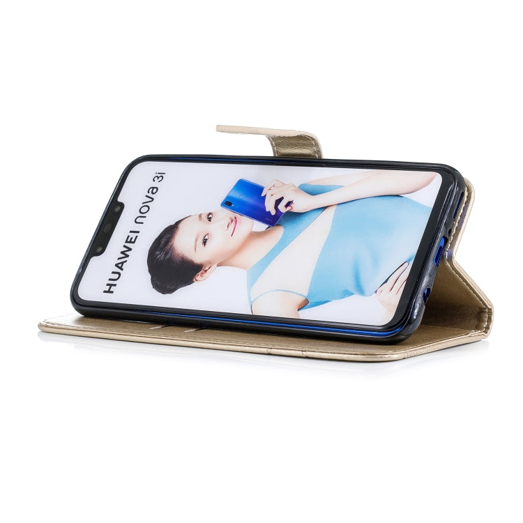 Diamond Encrusted Butterflies Love Flowers Pattern Horizontal Flip Leather Case with for HUAWEI Nova3 , Holder & Card Slots & Wallet & Lanyard