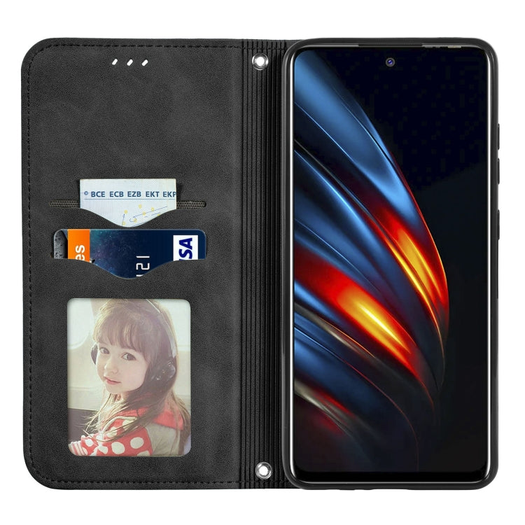 For TECNO Pova 2 Retro Skin Feel Business Magnetic Horizontal Flip Leather Case with Holder & Card Slots & Wallet & Photo Frame