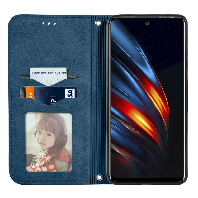 For TECNO Pova 2 Retro Skin Feel Business Magnetic Horizontal Flip Leather Case with Holder & Card Slots & Wallet & Photo Frame