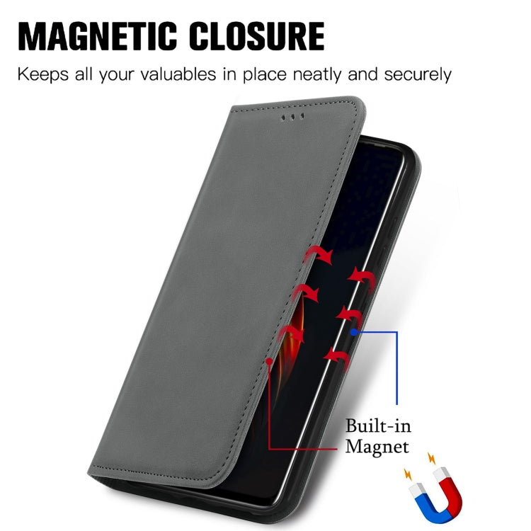 For TECNO Pova 2 Retro Skin Feel Business Magnetic Horizontal Flip Leather Case with Holder & Card Slots & Wallet & Photo Frame