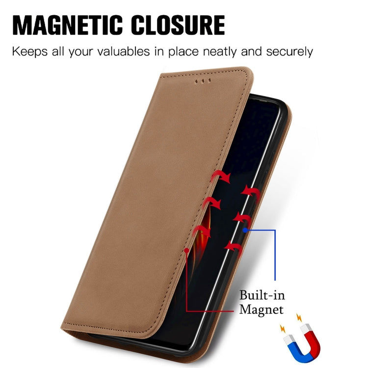 For TECNO Pova 2 Retro Skin Feel Business Magnetic Horizontal Flip Leather Case with Holder & Card Slots & Wallet & Photo Frame