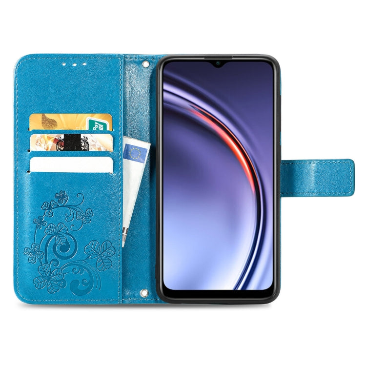 For Huawei Maimang 10 SE Four-leaf Clasp Embossed Buckle Mobile Phone Protection Leather Case with Lanyard & Card Slot & Wallet & Bracket Function