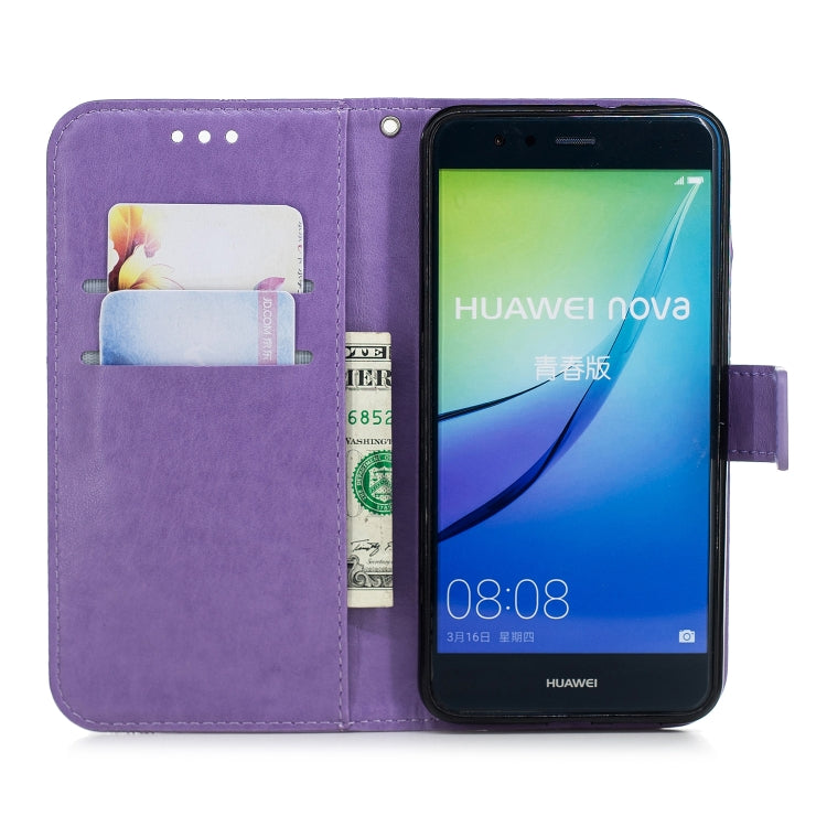 Diamond Encrusted Butterflies Love Flowers Pattern Horizontal Flip Leather Case with for Huawei P10 Lite , Holder & Card Slots & Wallet & Lanyard