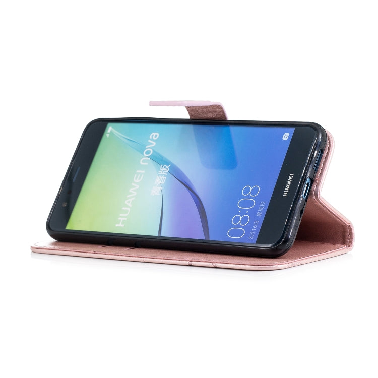 Diamond Encrusted Butterflies Love Flowers Pattern Horizontal Flip Leather Case with for Huawei P10 Lite , Holder & Card Slots & Wallet & Lanyard