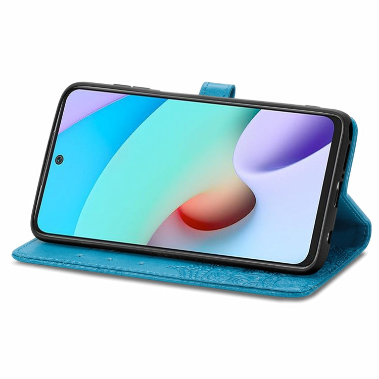 For Xiaomi Redmi 10 Mandala Embossing Pattern Horizontal Flip Leather Case with Holder & Card Slots & Wallet & Lanyard