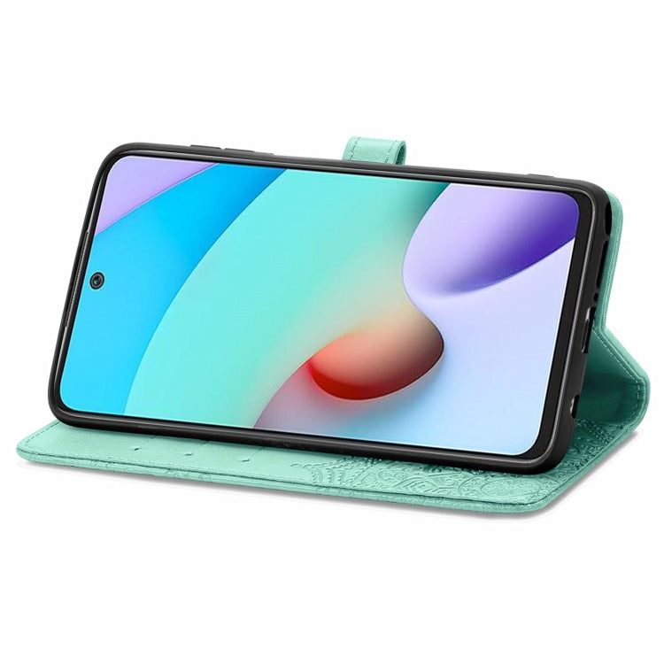 For Xiaomi Redmi 10 Mandala Embossing Pattern Horizontal Flip Leather Case with Holder & Card Slots & Wallet & Lanyard