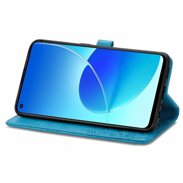 For OPPO Reno6 Z Mandala Embossing Pattern Horizontal Flip Leather Case with Holder & Card Slots & Wallet & Lanyard