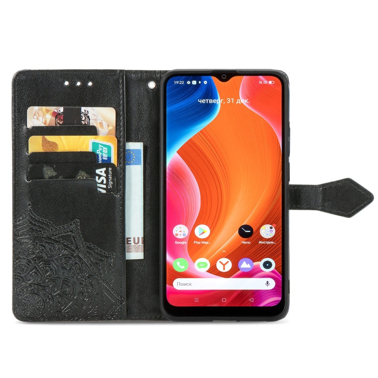 For OPPO Realme C20 Mandala Embossing Pattern Horizontal Flip Leather Case with Holder & Card Slots & Wallet & Lanyard