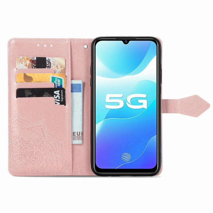 For vivo S7 E Mandala Embossing Pattern Horizontal Flip Leather Case with Holder & Card Slots & Wallet & Lanyard