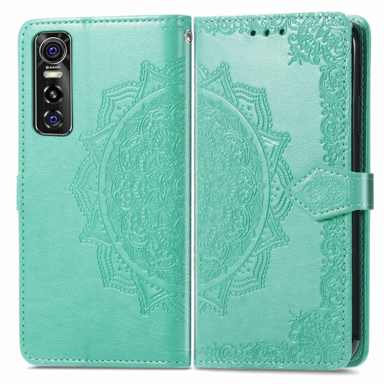For vivo S7 E Mandala Embossing Pattern Horizontal Flip Leather Case with Holder & Card Slots & Wallet & Lanyard
