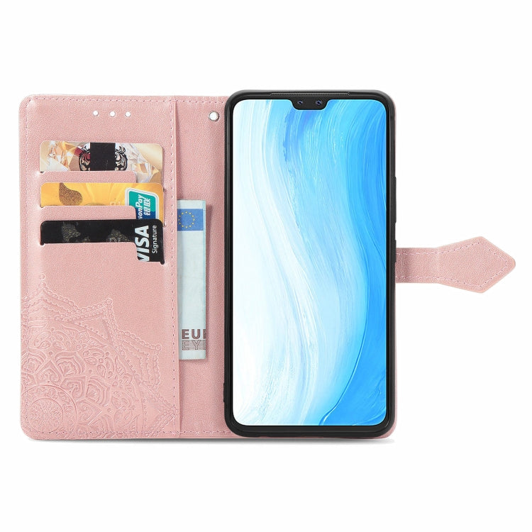 For vivo S7 Mandala Embossing Pattern Horizontal Flip Leather Case with Holder & Card Slots & Wallet & Lanyard