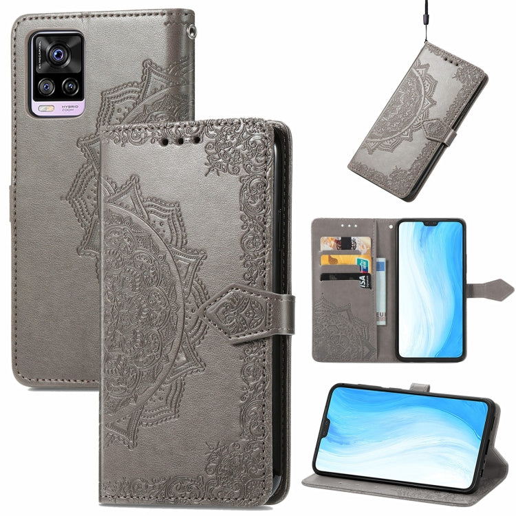 For vivo S7 Mandala Embossing Pattern Horizontal Flip Leather Case with Holder & Card Slots & Wallet & Lanyard