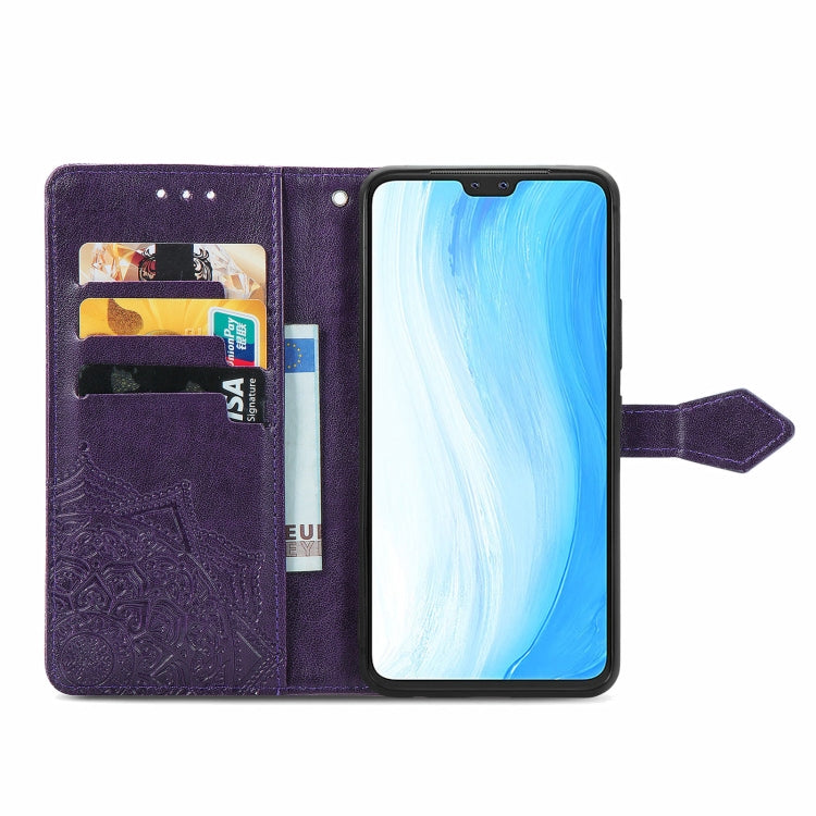 For vivo S7 Mandala Embossing Pattern Horizontal Flip Leather Case with Holder & Card Slots & Wallet & Lanyard