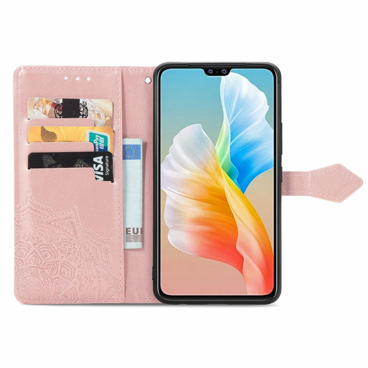 For vivo S10 / S10 Pro Mandala Embossing Pattern Horizontal Flip Leather Case with Holder & Card Slots & Wallet & Lanyard
