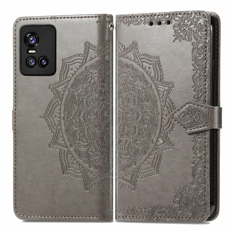 For vivo S10 / S10 Pro Mandala Embossing Pattern Horizontal Flip Leather Case with Holder & Card Slots & Wallet & Lanyard