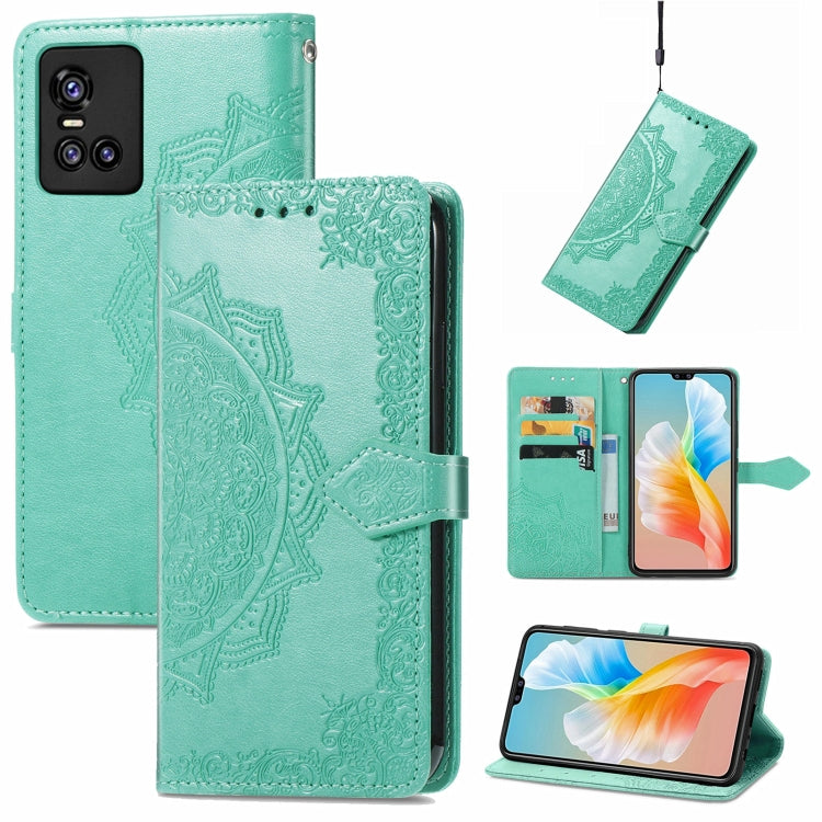 For vivo S10 / S10 Pro Mandala Embossing Pattern Horizontal Flip Leather Case with Holder & Card Slots & Wallet & Lanyard