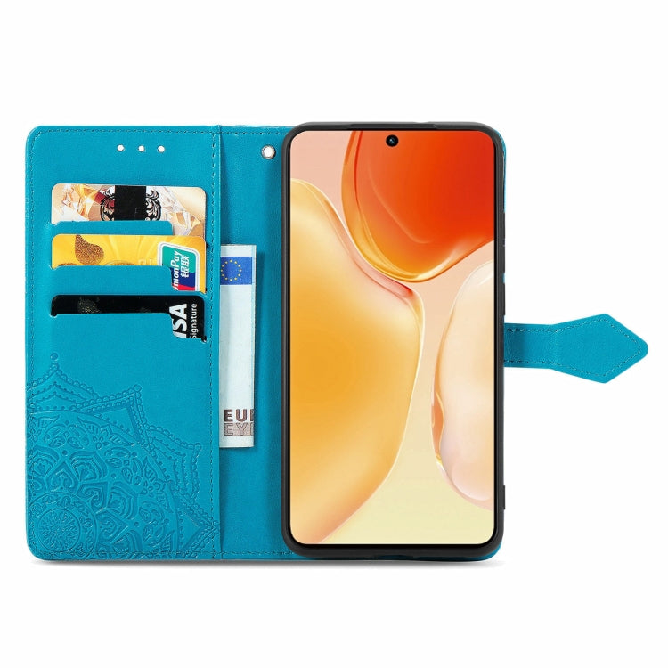 For vivo X70 Mandala Embossing Pattern Horizontal Flip Leather Case with Holder & Card Slots & Wallet & Lanyard