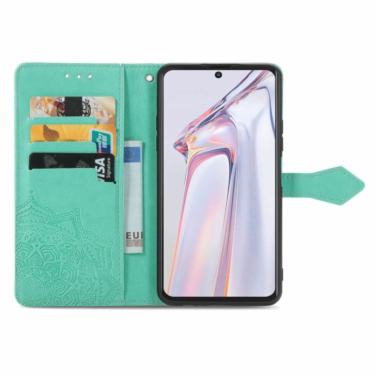 For Blackview A100 Mandala Embossing Pattern Horizontal Flip Leather Case with Holder & Card Slots & Wallet & Lanyard