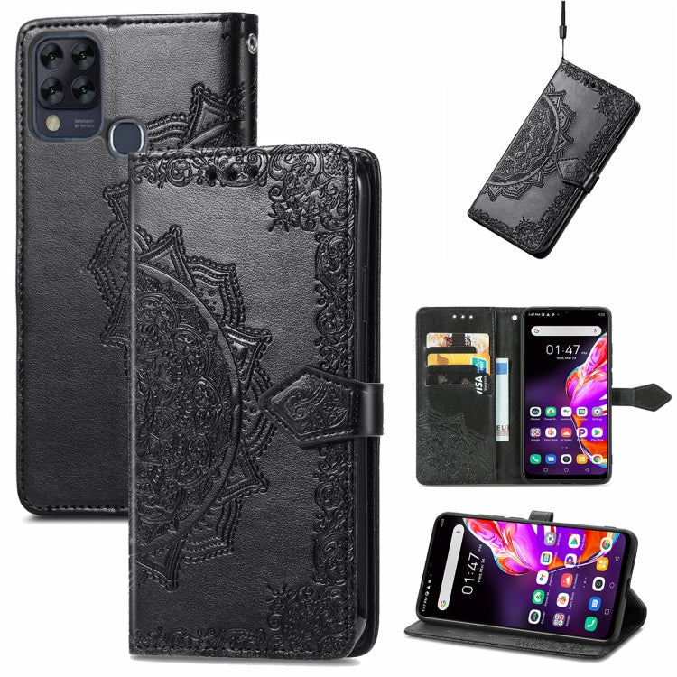 For Infinix HOT 10T Mandala Embossing Pattern Horizontal Flip Leather Case with Holder & Card Slots & Wallet & Lanyard