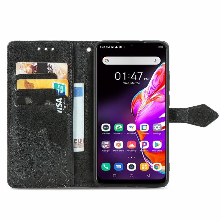 For Infinix HOT 10T Mandala Embossing Pattern Horizontal Flip Leather Case with Holder & Card Slots & Wallet & Lanyard