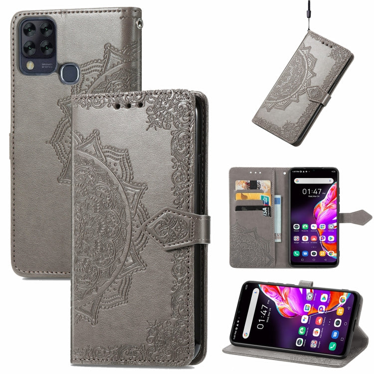 For Infinix HOT 10T Mandala Embossing Pattern Horizontal Flip Leather Case with Holder & Card Slots & Wallet & Lanyard