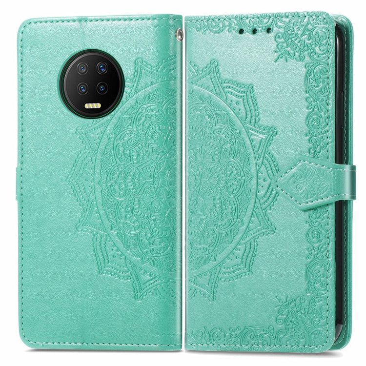 For Infinix Note 7 Mandala Embossing Pattern Horizontal Flip Leather Case with Holder & Card Slots & Wallet & Lanyard