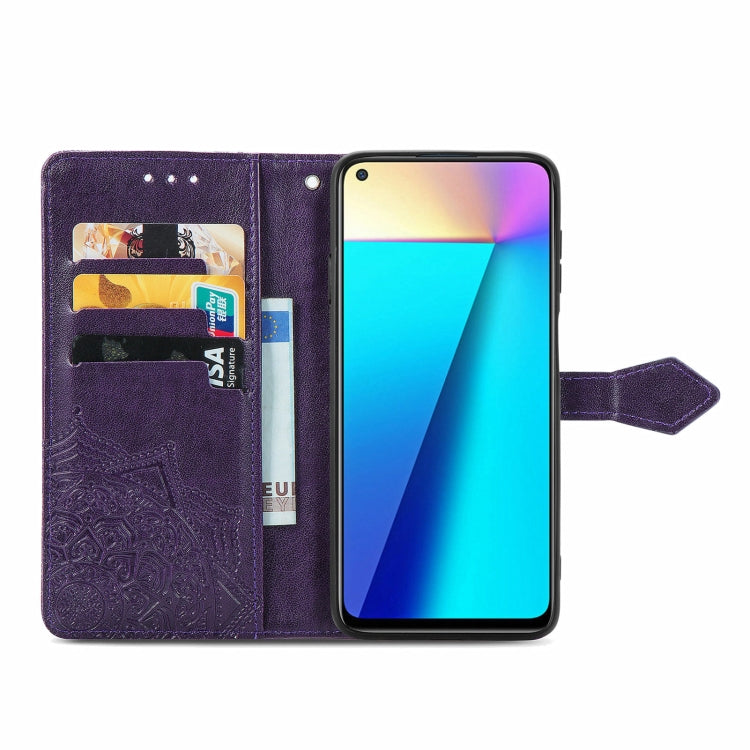 For Infinix Note 7 Mandala Embossing Pattern Horizontal Flip Leather Case with Holder & Card Slots & Wallet & Lanyard