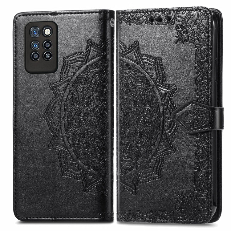 For Infinix Note 10 Pro Mandala Embossing Pattern Horizontal Flip Leather Case with Holder & Card Slots & Wallet & Lanyard