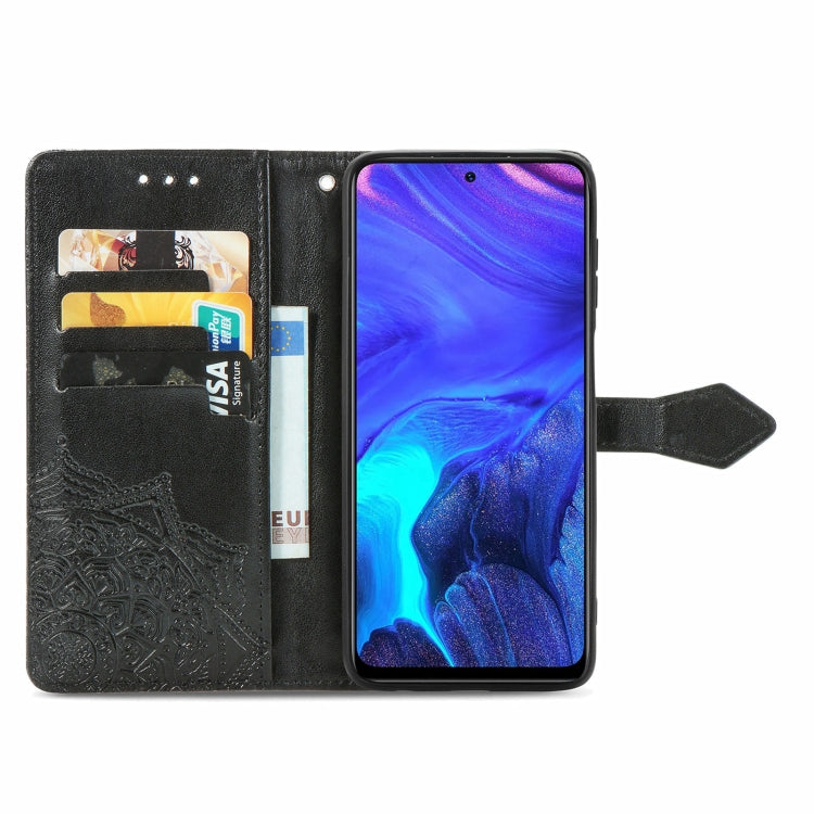 For Infinix Note 10 Pro Mandala Embossing Pattern Horizontal Flip Leather Case with Holder & Card Slots & Wallet & Lanyard