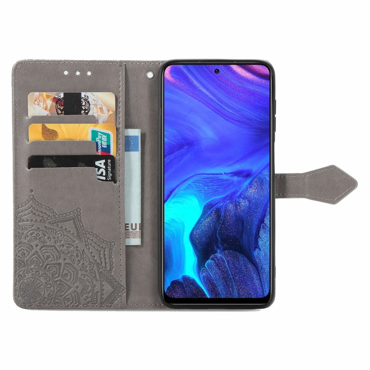 For Infinix Note 10 Pro Mandala Embossing Pattern Horizontal Flip Leather Case with Holder & Card Slots & Wallet & Lanyard