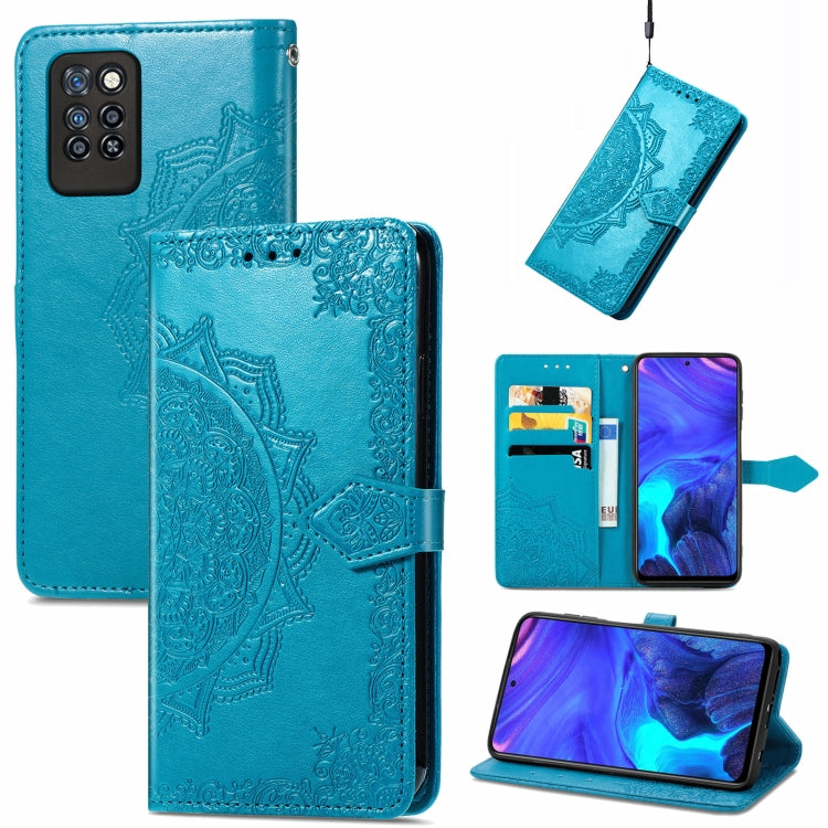 For Infinix Note 10 Pro Mandala Embossing Pattern Horizontal Flip Leather Case with Holder & Card Slots & Wallet & Lanyard