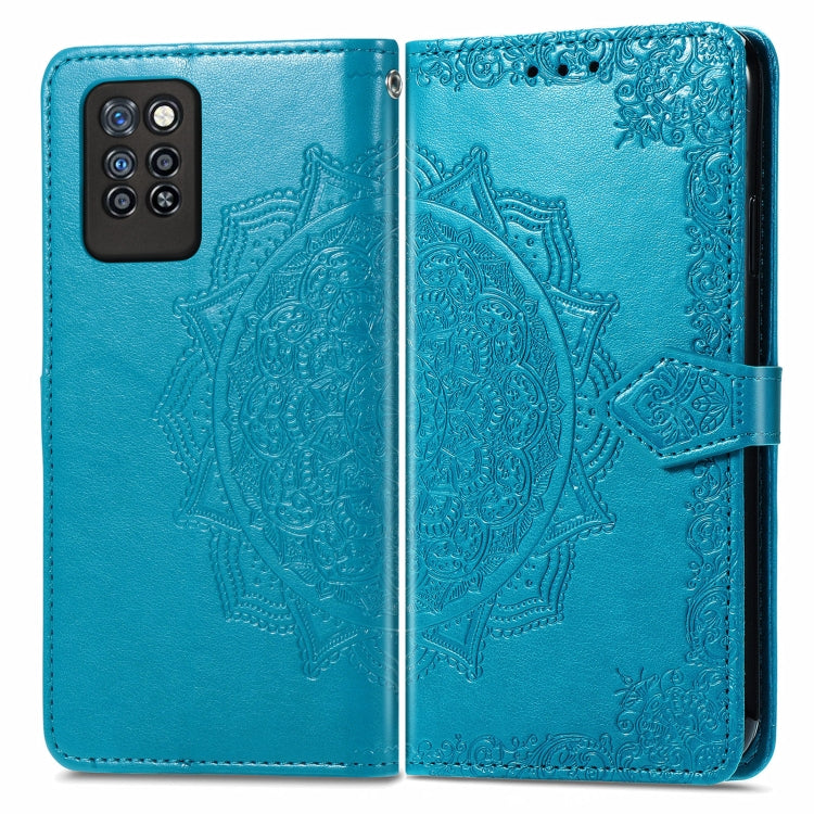For Infinix Note 10 Pro Mandala Embossing Pattern Horizontal Flip Leather Case with Holder & Card Slots & Wallet & Lanyard