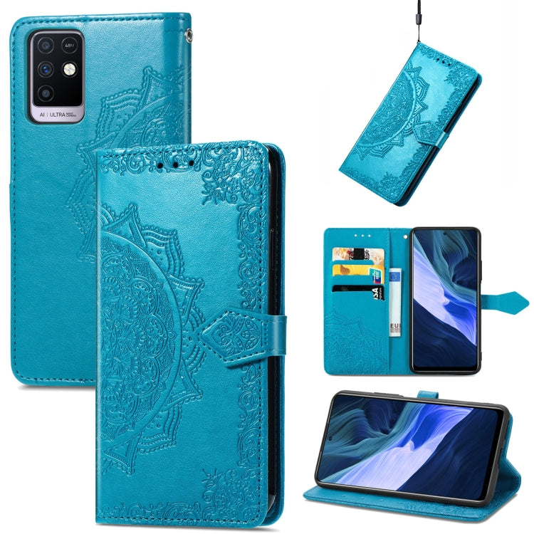 For Infinix Note 10 Mandala Embossing Pattern Horizontal Flip Leather Case with Holder & Card Slots & Wallet & Lanyard