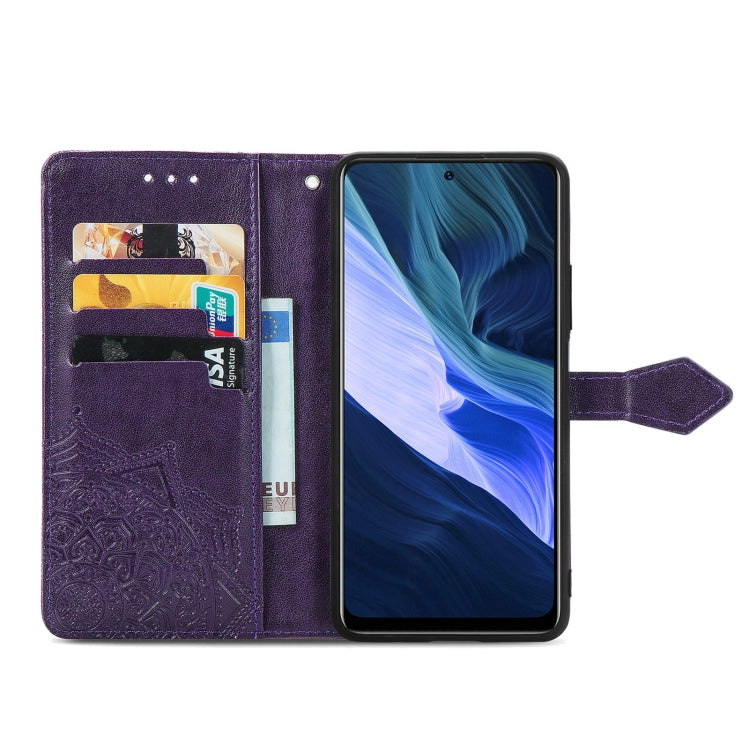 For Infinix Note 10 Mandala Embossing Pattern Horizontal Flip Leather Case with Holder & Card Slots & Wallet & Lanyard