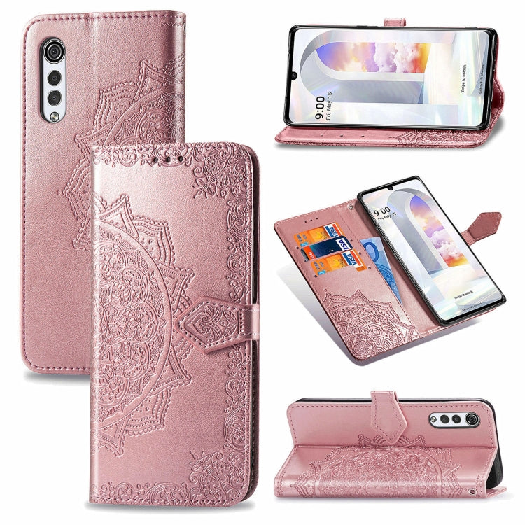 For LG Velvet 2 Pro Mandala Embossing Pattern Horizontal Flip Leather Case with Holder & Card Slots & Wallet & Lanyard