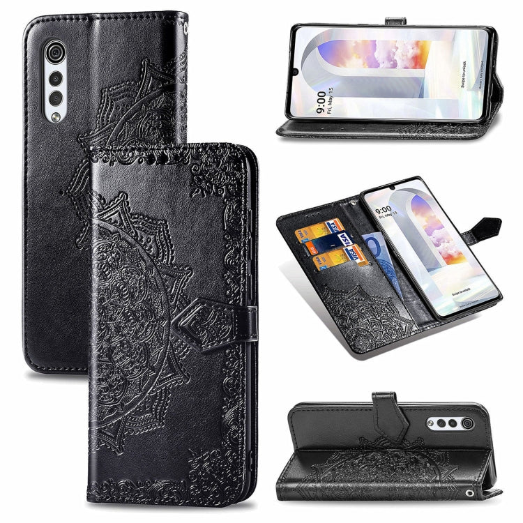 For LG Velvet 2 Pro Mandala Embossing Pattern Horizontal Flip Leather Case with Holder & Card Slots & Wallet & Lanyard