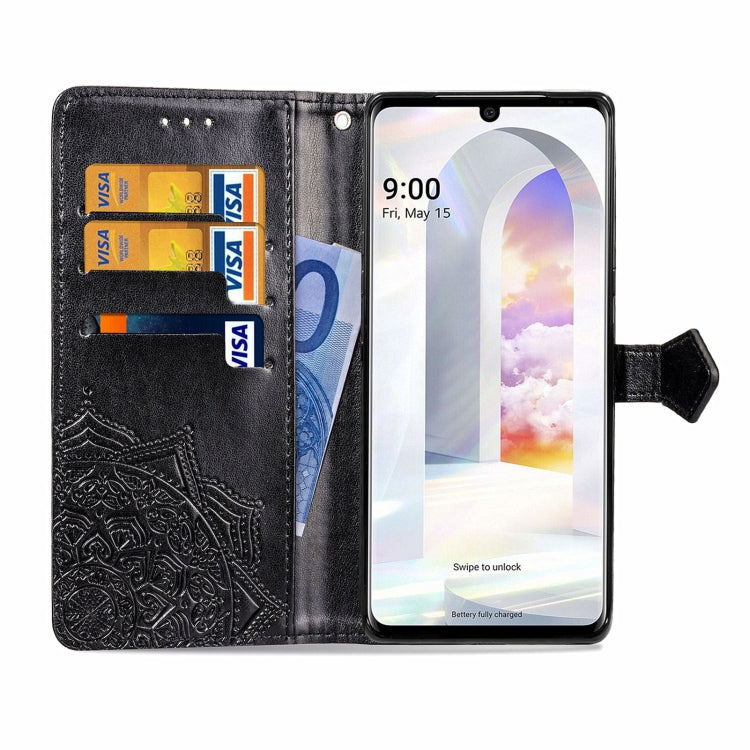 For LG Velvet 2 Pro Mandala Embossing Pattern Horizontal Flip Leather Case with Holder & Card Slots & Wallet & Lanyard
