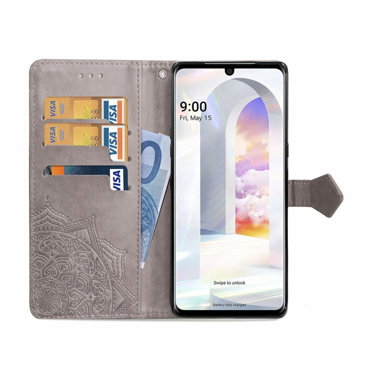 For LG Velvet 2 Pro Mandala Embossing Pattern Horizontal Flip Leather Case with Holder & Card Slots & Wallet & Lanyard