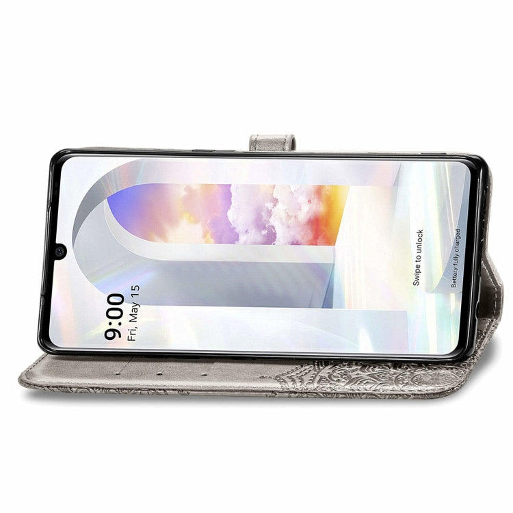 For LG Velvet 2 Pro Mandala Embossing Pattern Horizontal Flip Leather Case with Holder & Card Slots & Wallet & Lanyard
