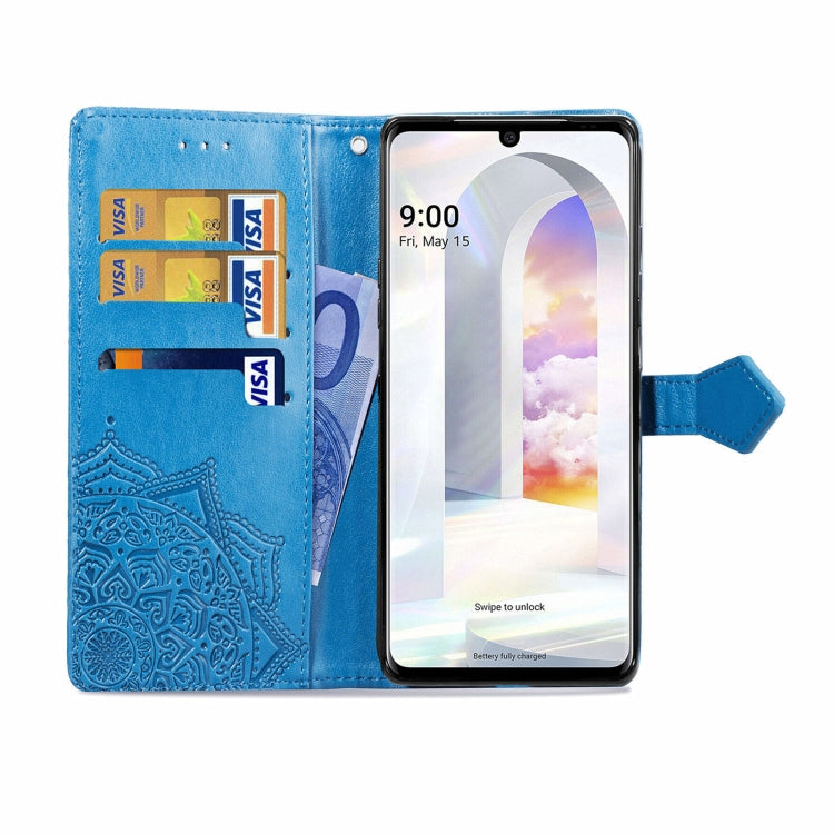 For LG Velvet 2 Pro Mandala Embossing Pattern Horizontal Flip Leather Case with Holder & Card Slots & Wallet & Lanyard
