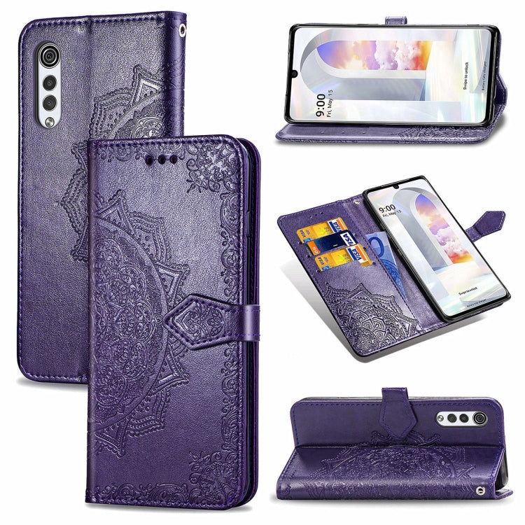 For LG Velvet 2 Pro Mandala Embossing Pattern Horizontal Flip Leather Case with Holder & Card Slots & Wallet & Lanyard