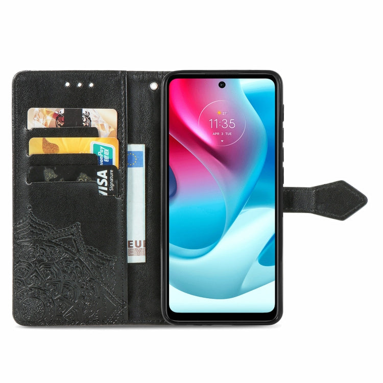 For Motorola Moto G60S Mandala Embossing Pattern Horizontal Flip Leather Case with Holder & Card Slots & Wallet & Lanyard