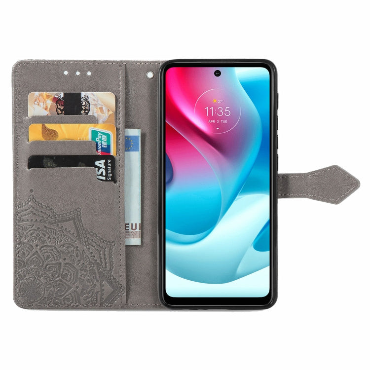 For Motorola Moto G60S Mandala Embossing Pattern Horizontal Flip Leather Case with Holder & Card Slots & Wallet & Lanyard