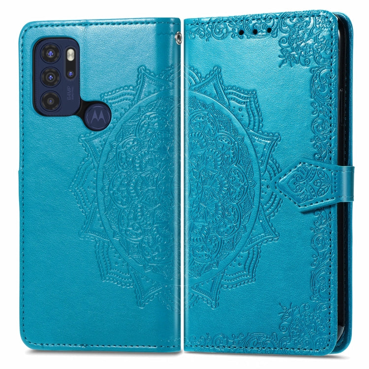 For Motorola Moto G60S Mandala Embossing Pattern Horizontal Flip Leather Case with Holder & Card Slots & Wallet & Lanyard