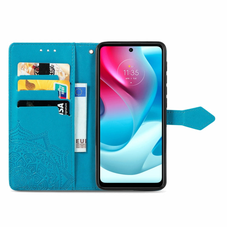 For Motorola Moto G60S Mandala Embossing Pattern Horizontal Flip Leather Case with Holder & Card Slots & Wallet & Lanyard