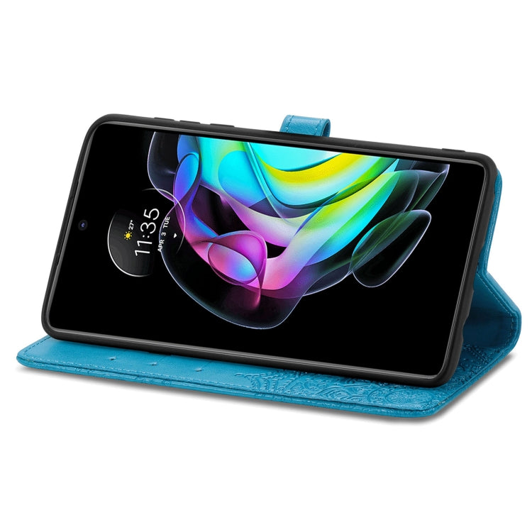 For Motorola Edge 20 Mandala Embossing Pattern Horizontal Flip Leather Case with Holder & Card Slots & Wallet & Lanyard